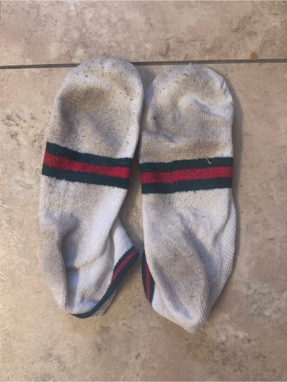 Used White Athletic Socks
